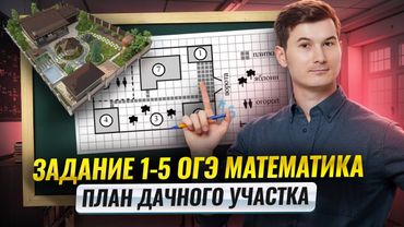Участки ОГЭ математика 2026 | Задания 1-5 + Шпаргалка | Умскул