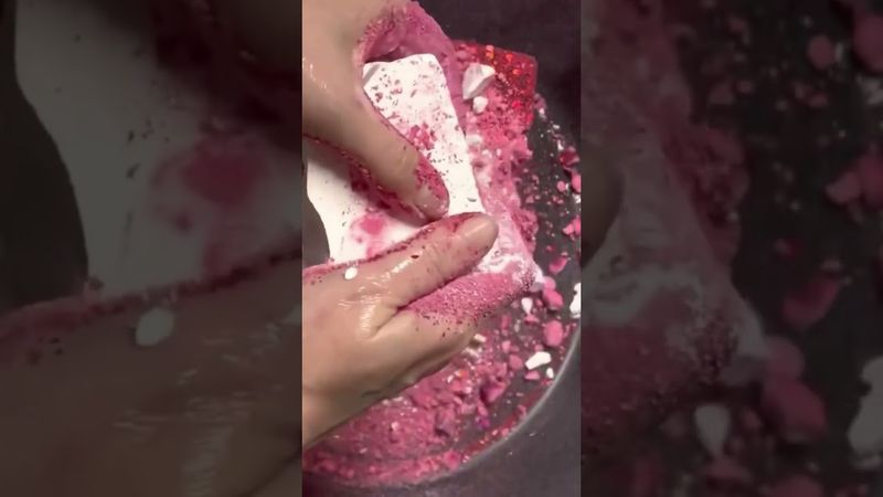 Glittery Red & White Fresh Chalk