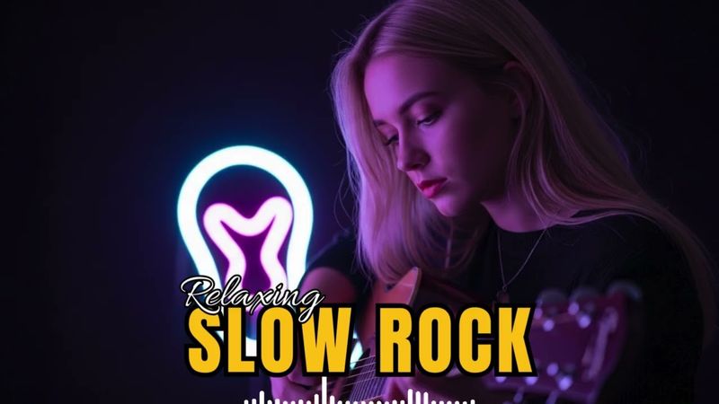🌧️ Slow Rock Ambience 2025 – Rain Sounds + Soft Guitar | Study & Focus 🎶