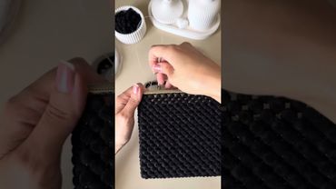 Пришиваем фермуар к сумочке из бусин 8 мм, подойдет для новичков! Очень подробный мастер-класс!