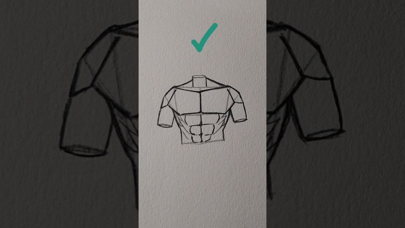 how to draw male torso step by step #draw#sketch #tutorial #drawings #sketchbook #art#desenho