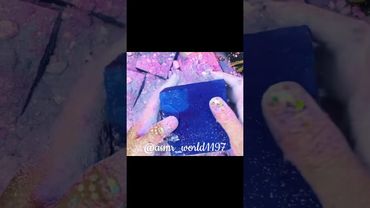 Blue No Pink #relax #crunchycrumbles #oddlysatisfying #slime #satisfying #tingles #gymchalkasmr