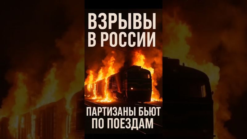 🔥 Взрывы в России — партизаны “Свободы России” жгут поезда врага!