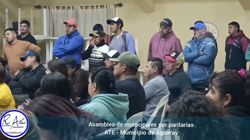 Aguaray: Asamblea de ATE por paritarias 2025.