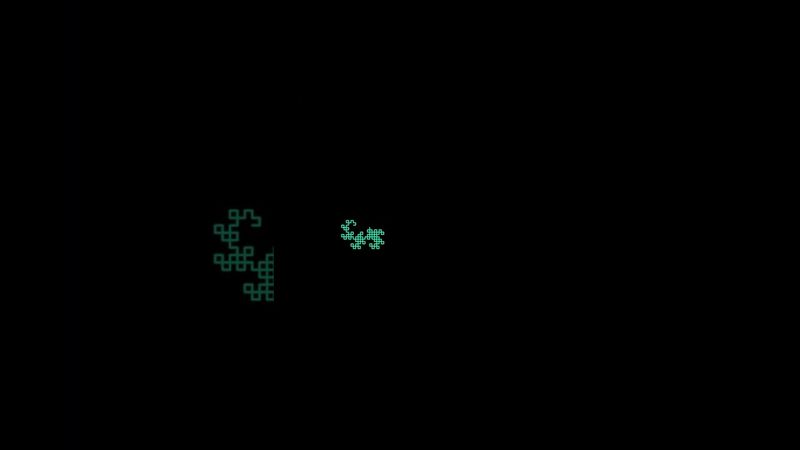 Python Turtle - Dragon Curve Fractal #python