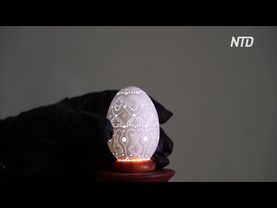 Пенсионер из Армении создаёт шедевры на яичной скорлупе