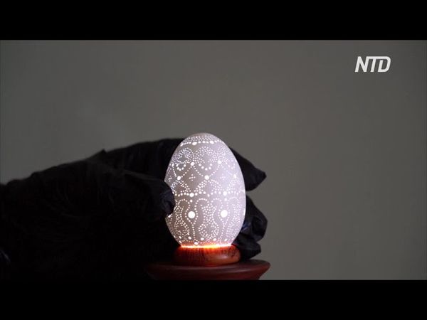 Пенсионер из Армении создаёт шедевры на яичной скорлупе