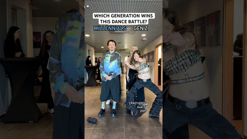 MILLENNIALS OR GEN Z?😁 CRAZY FROG EDITION💃🕺 #dancevideo #dance #piotrovscy