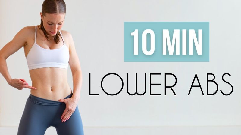 10 MIN LOWER ABS WORKOUT - No Equipment, Lower Belly Burn