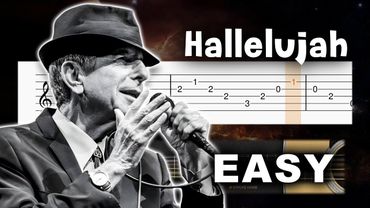 Hallelujah - Leonard Cohen - EASY Guitar tutorial (TAB)