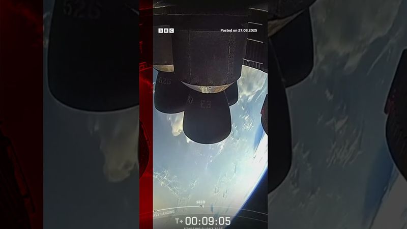 SpaceX Starship completes successful test flight after previous launches failed. #SpaceX #BBCNews