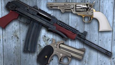 Zastava ZPAP85 5.56x45mm, Pietta U.S. Marshall .44 Black Powder, Bond Arms Rowdy XL .45LC/.410GA