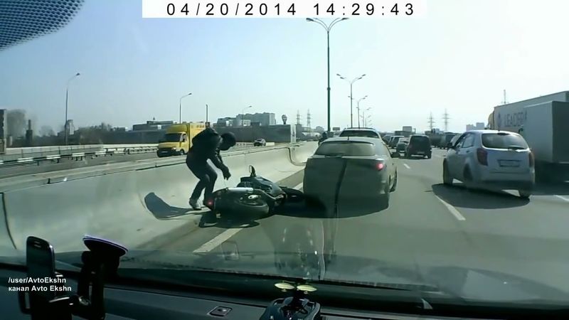 подборка мото дтп