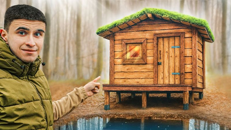 ПОСТРОИЛИ БАНЮ ВОЗЛЕ НАШЕГО ПРУДА! (ЧАСТЬ 2)