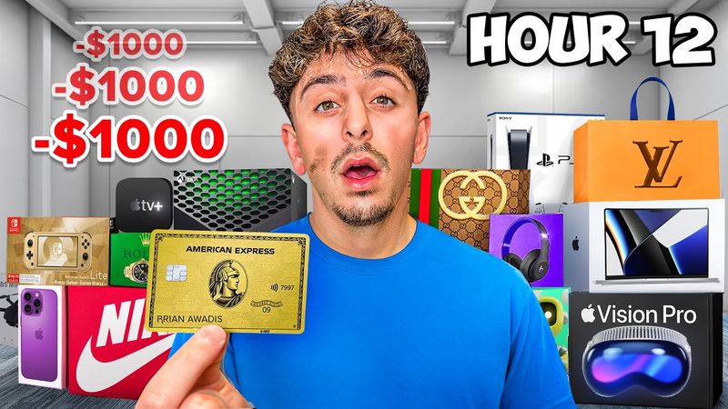 I Spent $1000 Every Hour For An ENTIRE Day..
