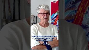 Na novu izložbu Vatroslava Kuliša potrošeno čak 12 kilograma bijele boje. #HRTVijesti #slikanje