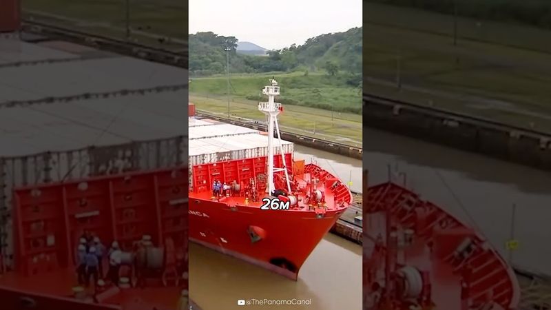 Вот КАК Устроен ЛИФТ Для Кораблей в Панамском Канале #шортс