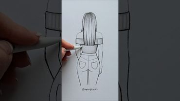 Adjust ♡ size to change body shape! #art #artwork #draw #drawing #satisfying #illustration #painting