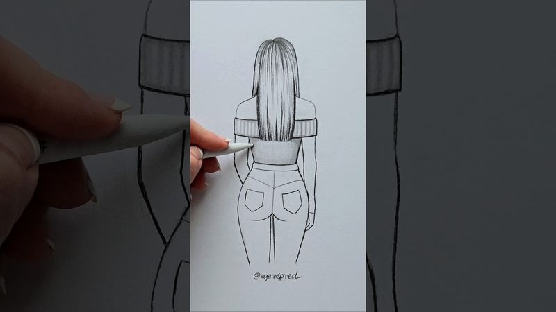 Adjust ♡ size to change body shape! #art #artwork #draw #drawing #satisfying #illustration #painting