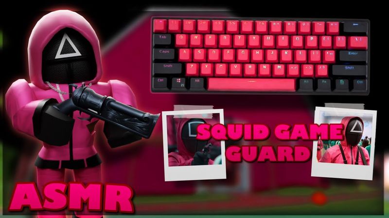 SQUID GAME GUARD DESTROYS TEAMERS IN MM2 + GAMEPLAY (KEYBOARD ASMR)