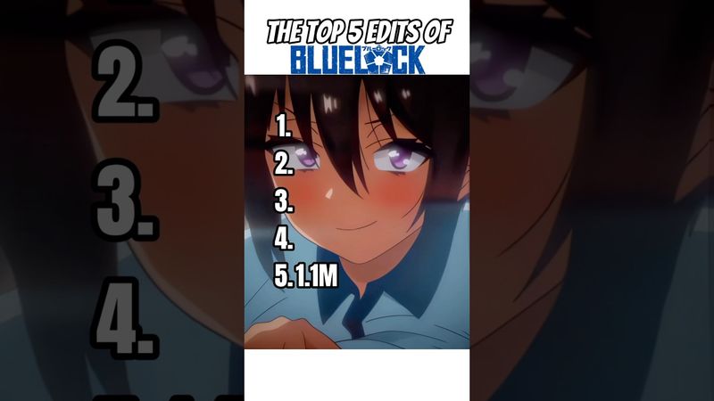 Top 5 edits of blue lock 🔥 #bluelock #anime #fyp #edit