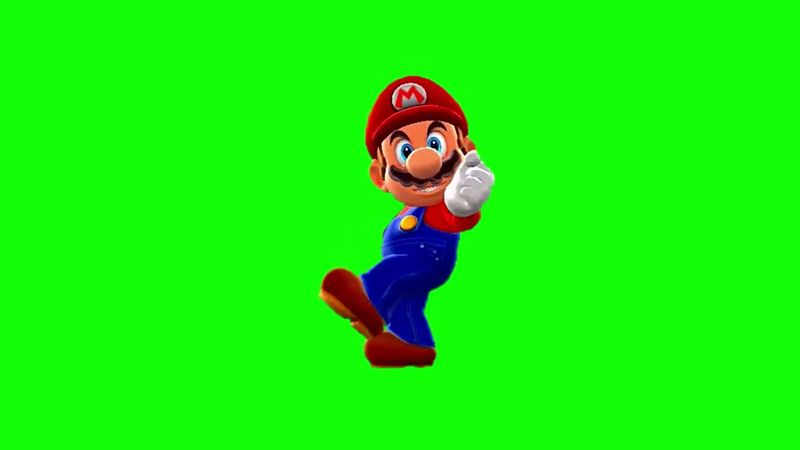 SUPER MARIO DANCING GREEN SCREEN 720p 30fps H264 192kbit AAC