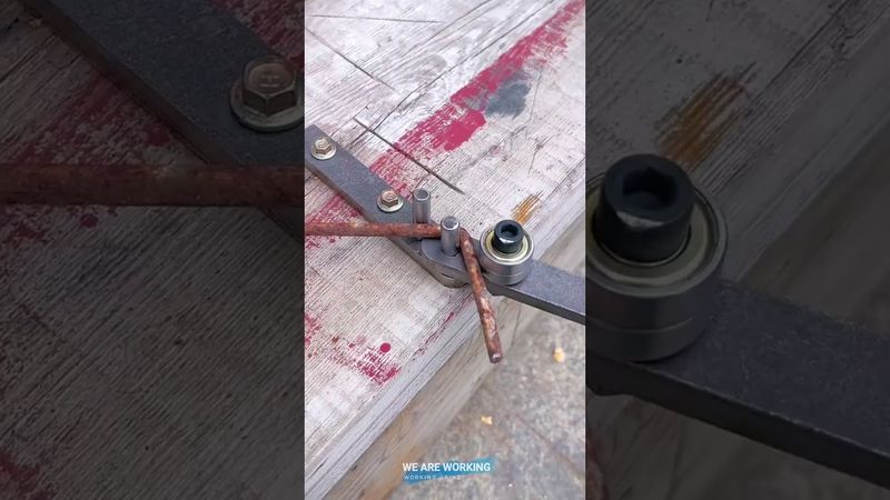 Bench-Mounted Rebar Bending Tool for Controlled Metal Forming 🛠️