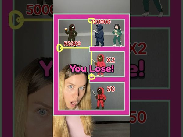 Squid Game Challenge🆘😭IMPOSSIBLE😭#shorts