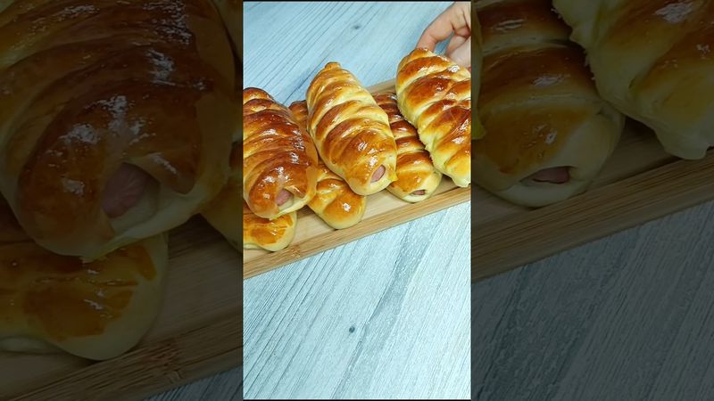 Сосиски в тесте универсальное тесто для пирожков пирогов #рецепт