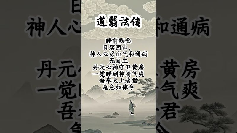 《祝由秘術》晚上常常失眠你就這樣做！#祝由術 #祝由十三科 #願所有人平安健康 #國學文化 #道家文化 #安眠 #正能量 #玄學