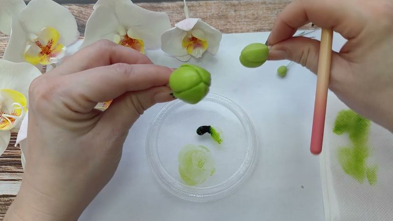 Тонируем цветы и бутоны