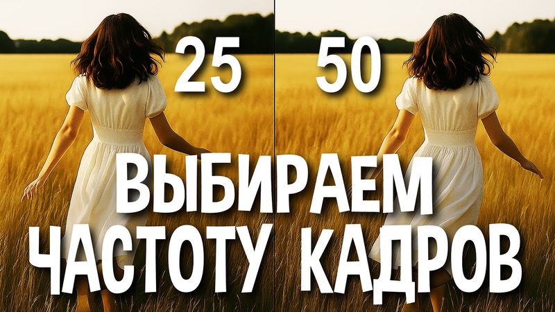 Как выбрать ЧАСТОТУ КАДРОВ для съёмки видео
