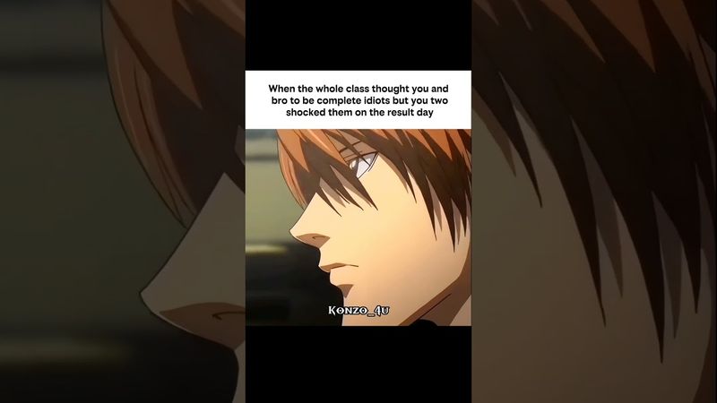 🤙🥶 “When you and bro carry the whole class” #relatable #peace #anime #deathnote #shortsfeed #shorts