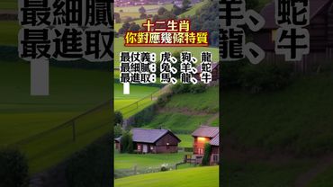 十二生肖，你對應幾條特質 #生肖  #運勢  #玄學 #風水