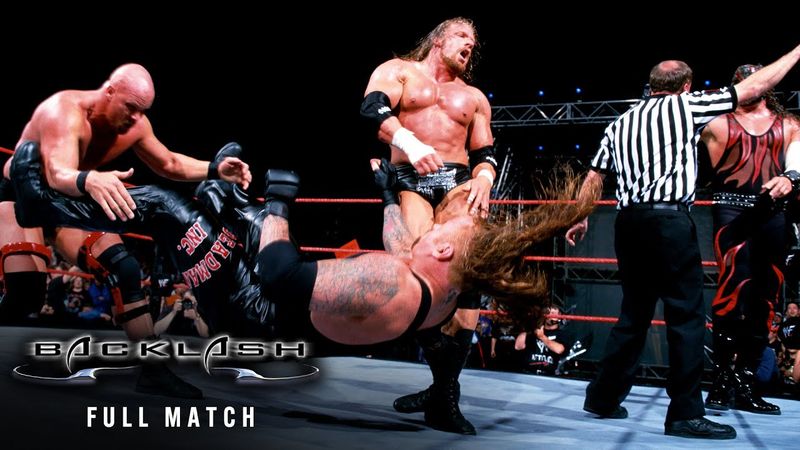 FULL MATCH: Steve Austin & Triple H vs. Undertaker & Kane | Winner Take All Match: Backlash 2001