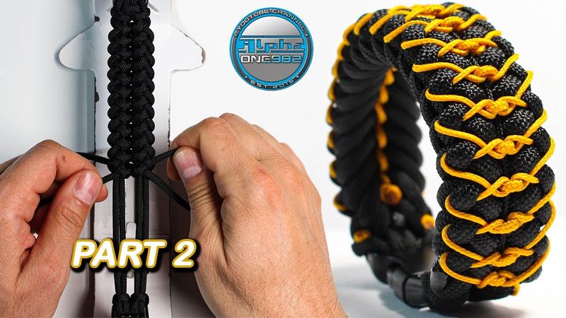 Tutorial Paracord Cepat dan Mudah Cara Membuat Gelang Paracord dengan Simpul Jahitan Suci Bagian 2