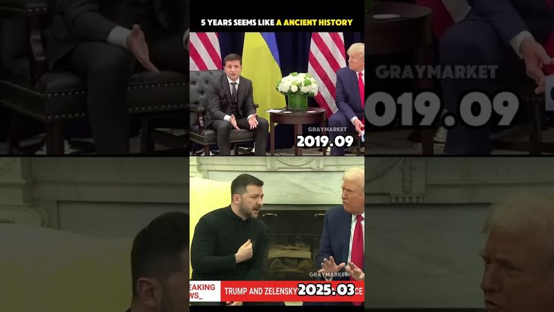Зустріч Зеленського і Трампа в різні роки