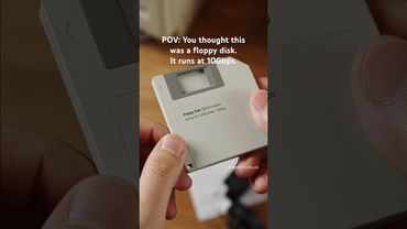 This floppy-style SSD case runs at 10Gbps.