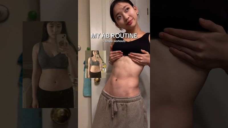 5 simple workouts to get ABS#abworkouts #workoutroutine #coreworkout #musclegrowth