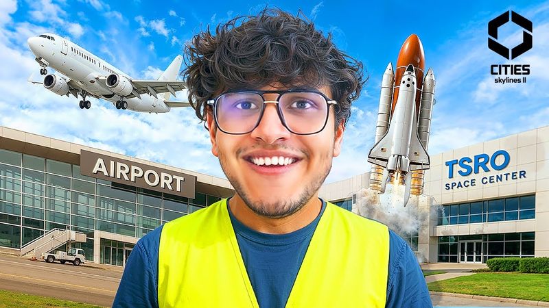 I Built a Space Research Centre and Airport in My Hitech City (Cities Skylines 2)