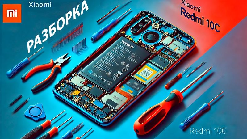 Разборка Xiaomi Redmi 10C за 10 минут | Полная инструкция по замене модулей своими руками