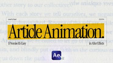 Animasi Artikel Mudah (Tutorial After Effects)