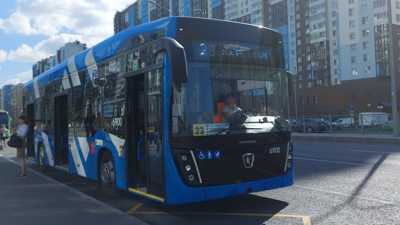 Поездка на тролейбусе 23 Камаз 62825 спб