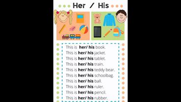 Use of Her and his. #learnenglish #englishvocabulary #englishpractice