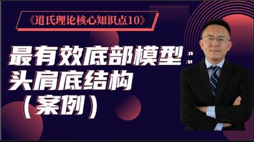 《道氏理论核心知识点 10》最有效的模型：头肩底结构（案例）
