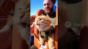 Барсик затащил меня на американские горки.Очень страшно было.#кот #барсик #юмор #атракционы #парк