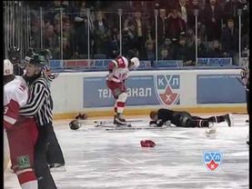 Vityaz @ Avangard 12/10/2010 Highlights / Авангард - Витязь 3:2