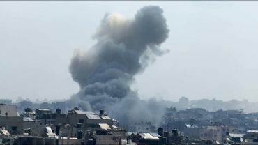 Smoke rises after airstrikes on Gaza City | AFP