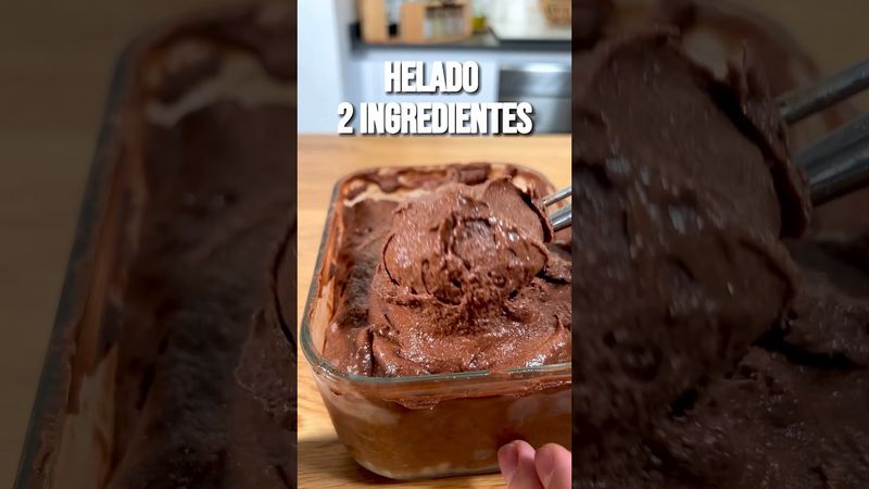 HELADO DE CHOCOLATE SALUDABLE CON DOS INGREDIENTES