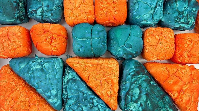 Dyed chalk★COLORED GYM CHALK★Crispy powder★Compilation set★Oddly satisfying video★